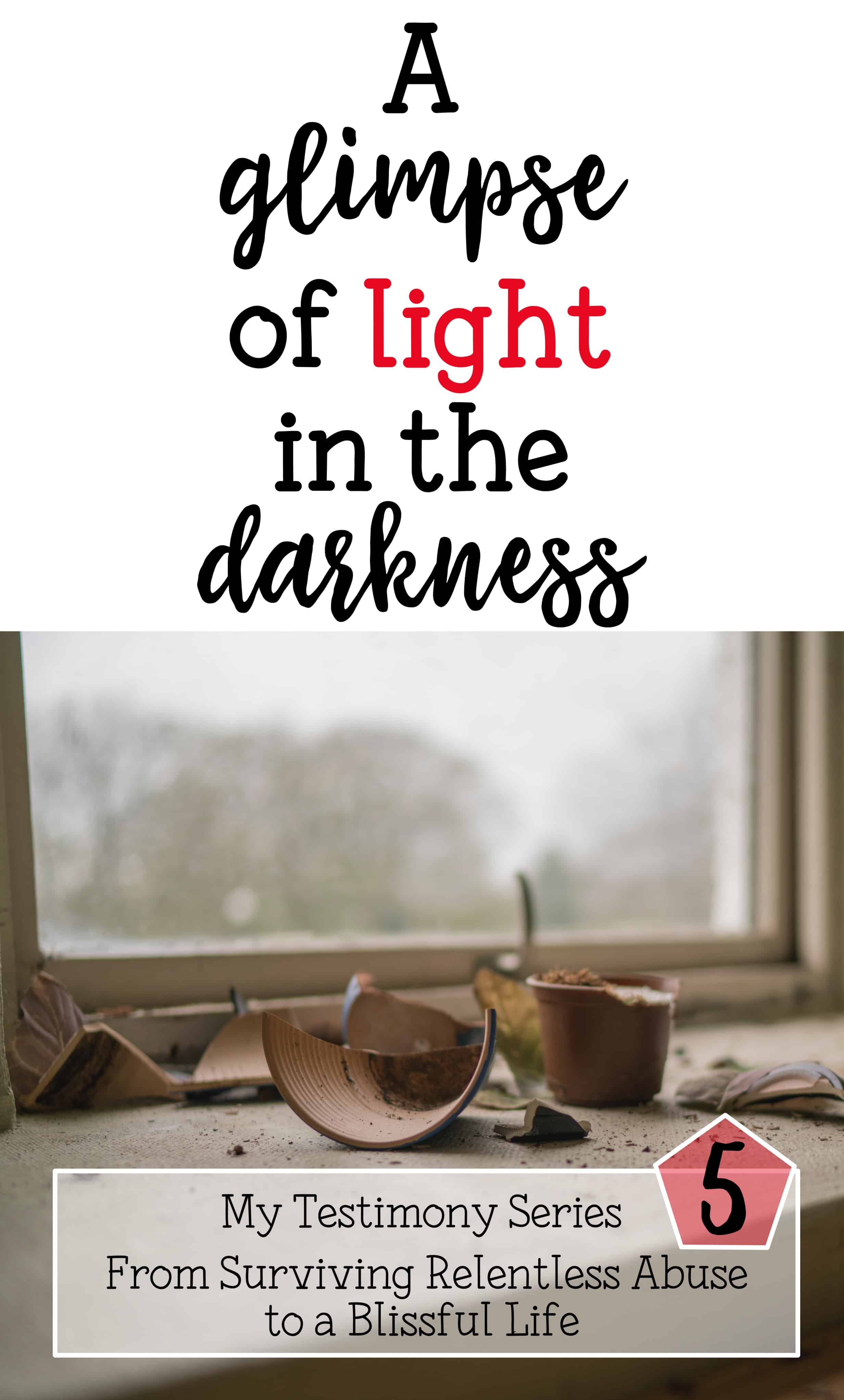 A glimpse of light in the darkness From Surviving Relentless Abuse to a Blissful Life Part 5